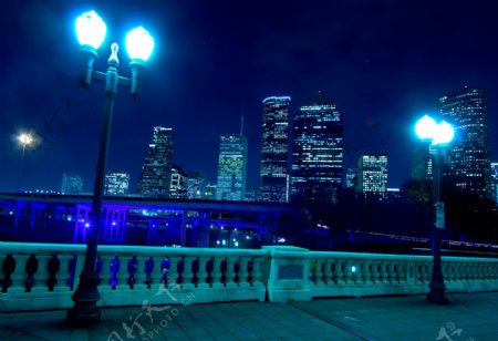 休士顿夜景图片