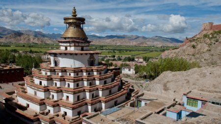 古老西藏修道院图片