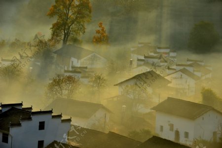 石城迷雾风景