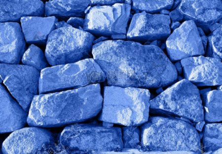 堆积的蓝色石头们