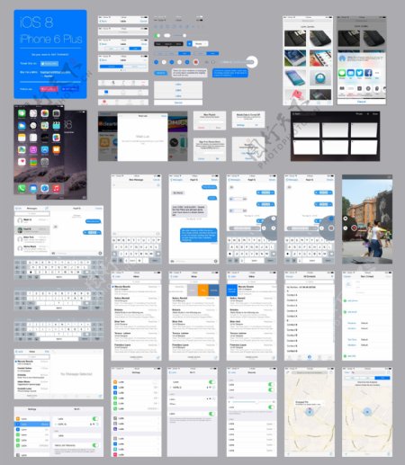 iphone6gui控件图片
