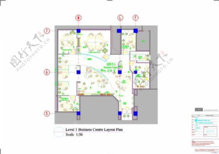 首层商务区cad图纸