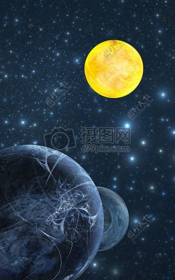 月亮抽象背景图案