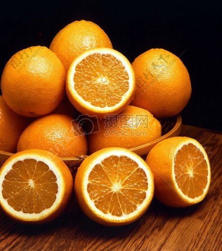 健康多汁橙色柠檬