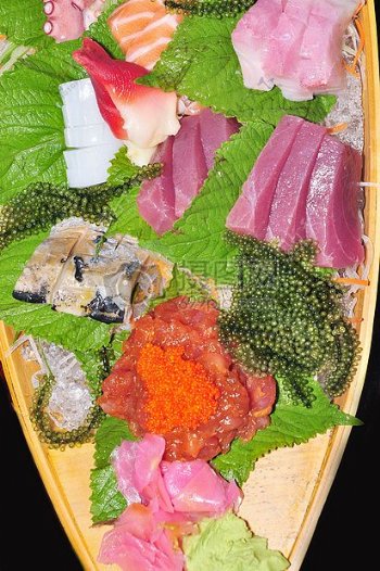 金枪鱼寿司鱼水稻食品三文鱼海鲜日本新鲜餐