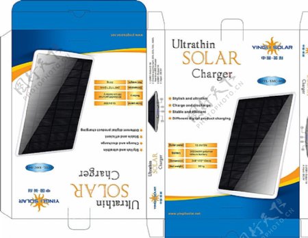 太阳能移动电源包装设计图片