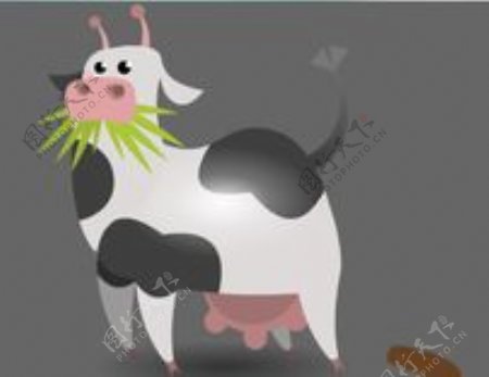 吃喝拉撒的奶牛flash动画