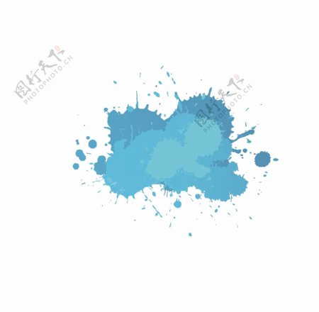 蓝色油漆EPS
