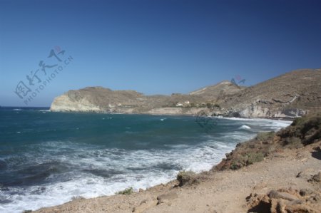 圣托里尼红沙滩风景