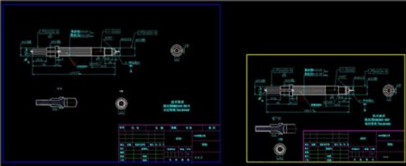 转轴cad机械工业图纸