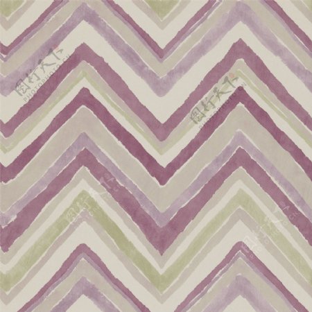 紫色波浪形花边布艺壁纸