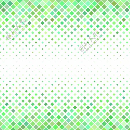 绿色方块抽象几何图形半调背景