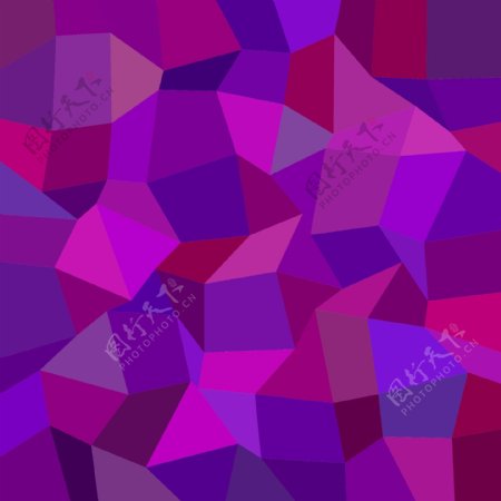 紫色马赛克多边形装饰图案背景