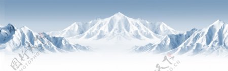 雪山风景海报背景图片