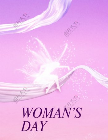 三八妇女节海报背景图片