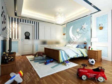 儿童卧室MAX模型设计