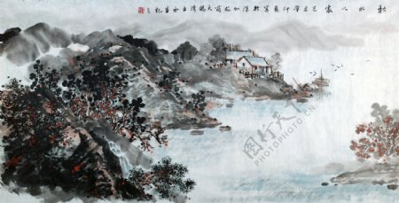 国画背景素材图片