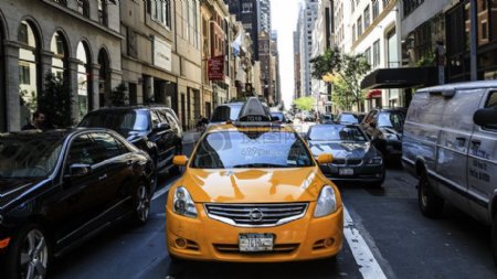 汽车车辆街道驾驶公共交通出租车出租车交通新约克城市
