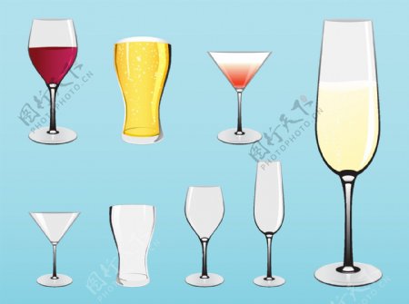 玻璃器皿和饮料