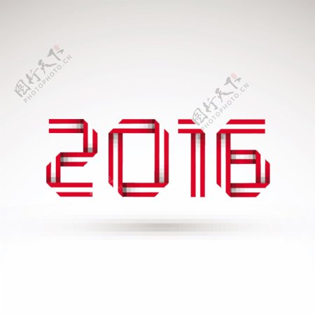 2016年红色色调字体图片