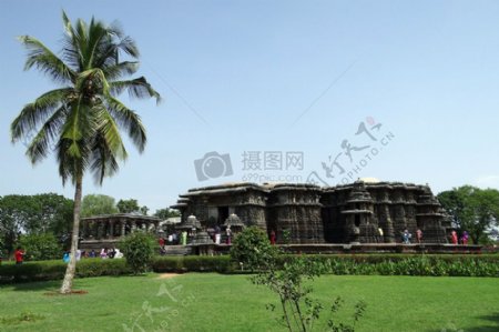 寺印度教宗教椰子树Hoysala体系结构古代卡纳塔克