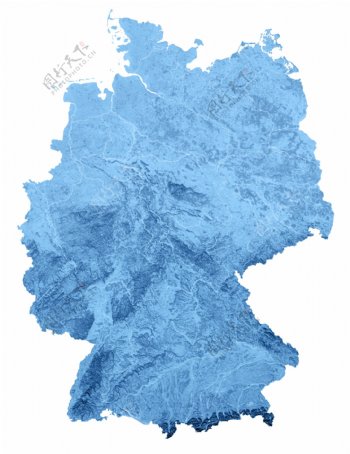 德国地貌地图图片