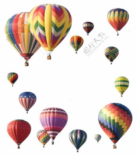 多彩的热气球图片