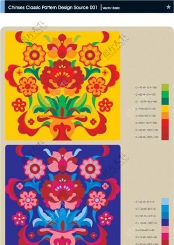 中国古典花纹矢量素材ai格式01