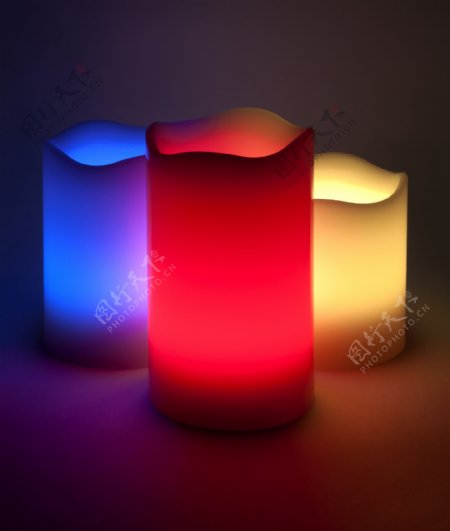 彩色蜡烛灯具