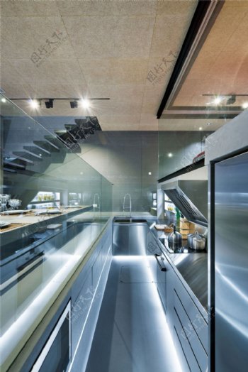 欧式餐厅厨房装修效果图图片