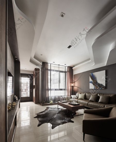 现代简约客厅沙发设计图