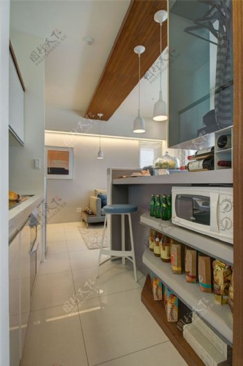 现代简约厨房柜子设计图