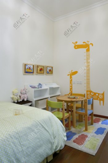 现代温馨儿童房装修效果图