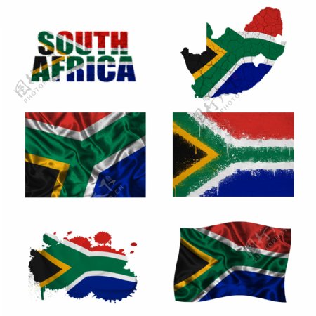 南非地图国旗