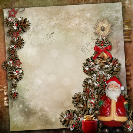 卡片与圣诞老人图片