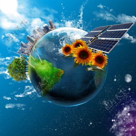 地球与太阳能