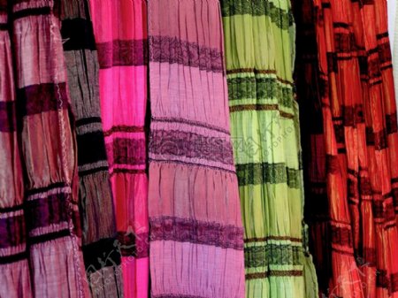 彩色丝带织物
