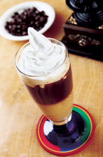 咖啡奶油咖啡图片