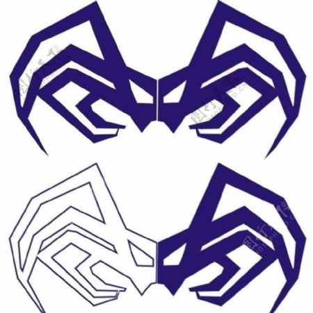 宝时捷蜘蛛图矢量logo图片