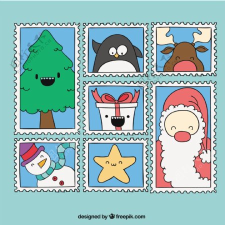 圣诞邮票收藏