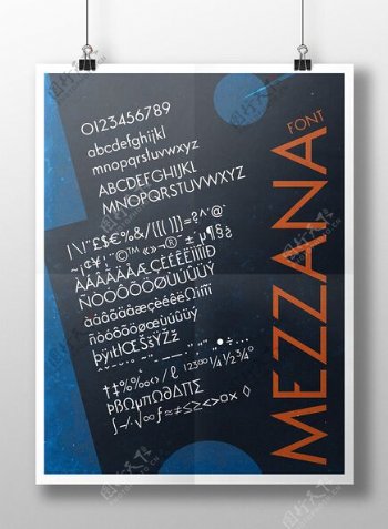 Mezzanafont字体