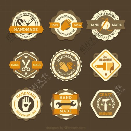 九个美丽的木工标志