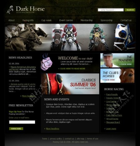 关于马的网页设计