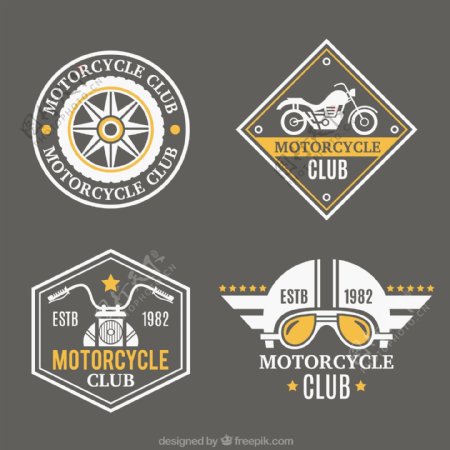 摩托车漂亮徽章