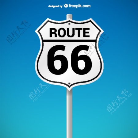 66路线标志