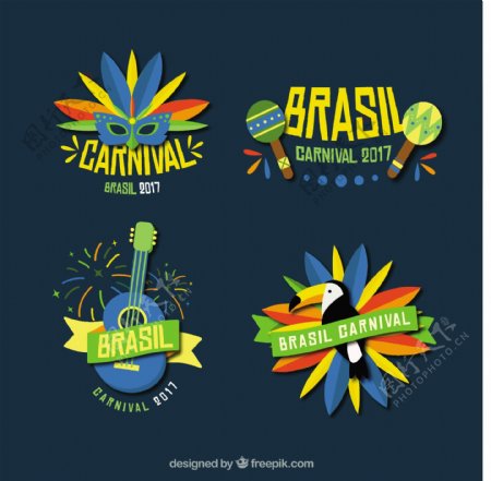巴西狂欢节贴纸系列