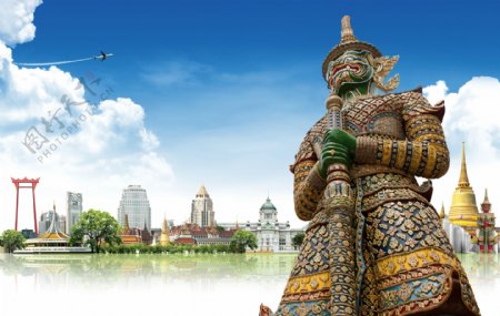泰国雕塑风景图片