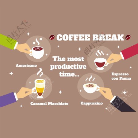 关于咖啡的信息图表有趣