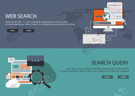 Web开发和搜索横幅