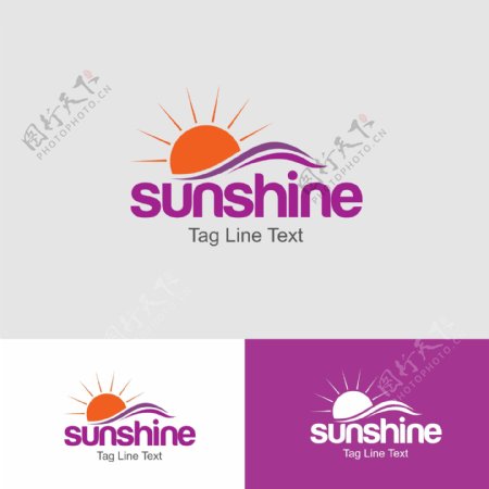 阳光logo模板